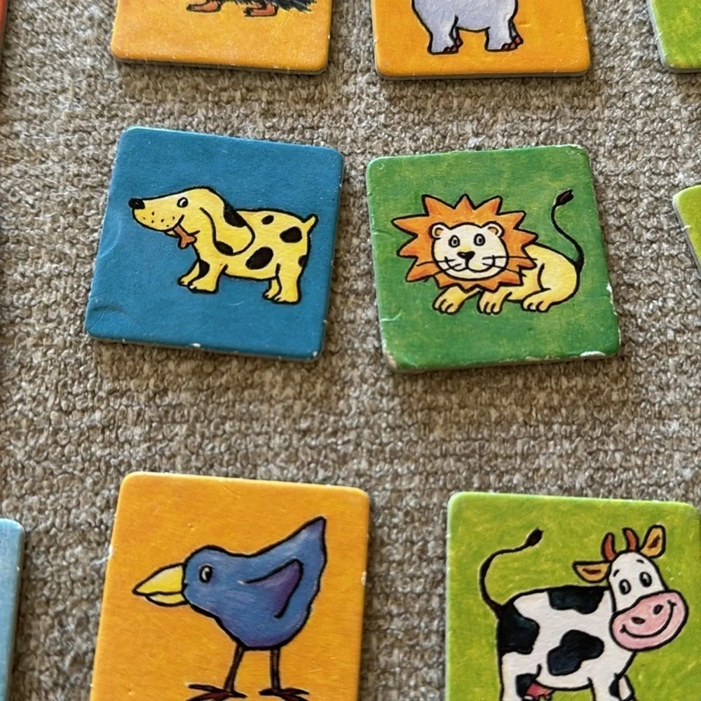 HABA Mini Lotto Number 19 Miniature Travel Tin Set of 4 Bingo From Germany